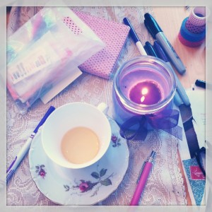 tea and candle